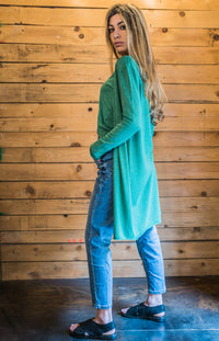 DIXIE CARDIGAN IN LUREX VERDE